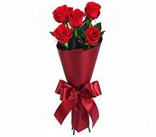 Букет 5 Красных роз Эдлесс Лав в Тухчаре