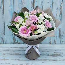 Букет цветов из:  Герберы, Альстромерии и Хризантемы #REPLACE_PRED# Тухчаре