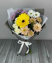 Букет цветов из:  Розы, Герберы и Хризантемы в Тухчаре