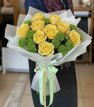 Букет цветов из:  Хризантемы и Розы в Тухчаре