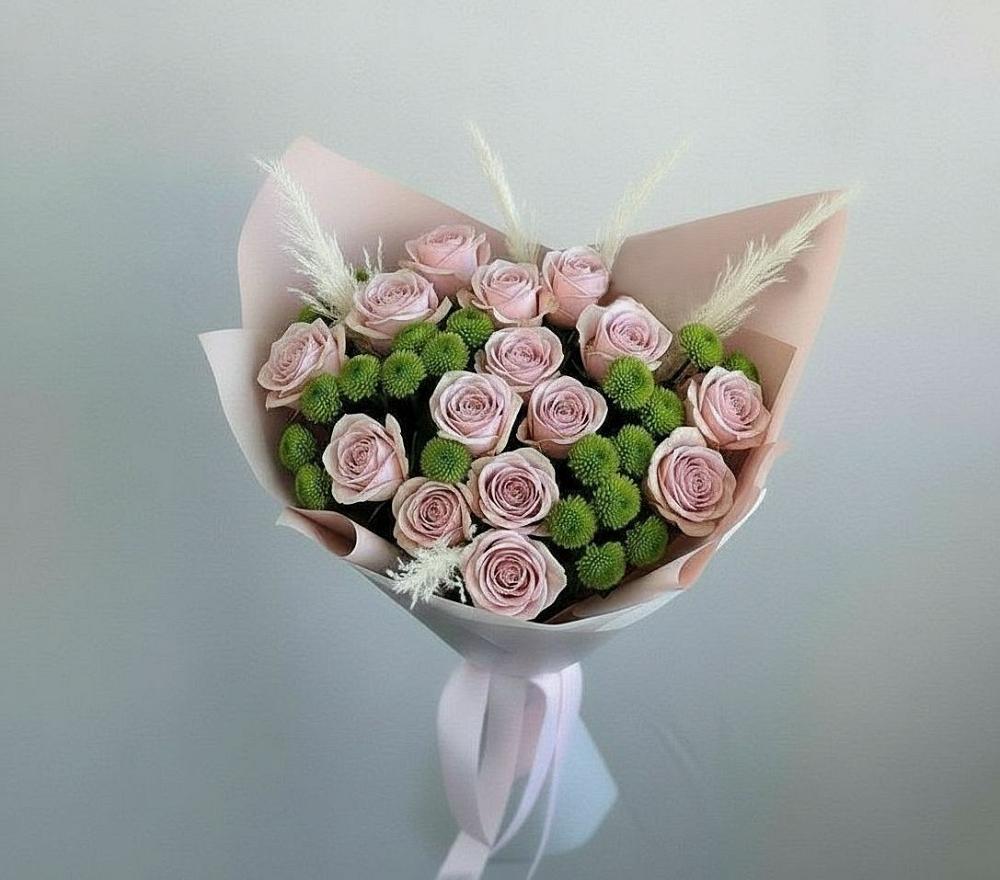 Букет цветов из: Розы и Хризантемы в Тухчаре