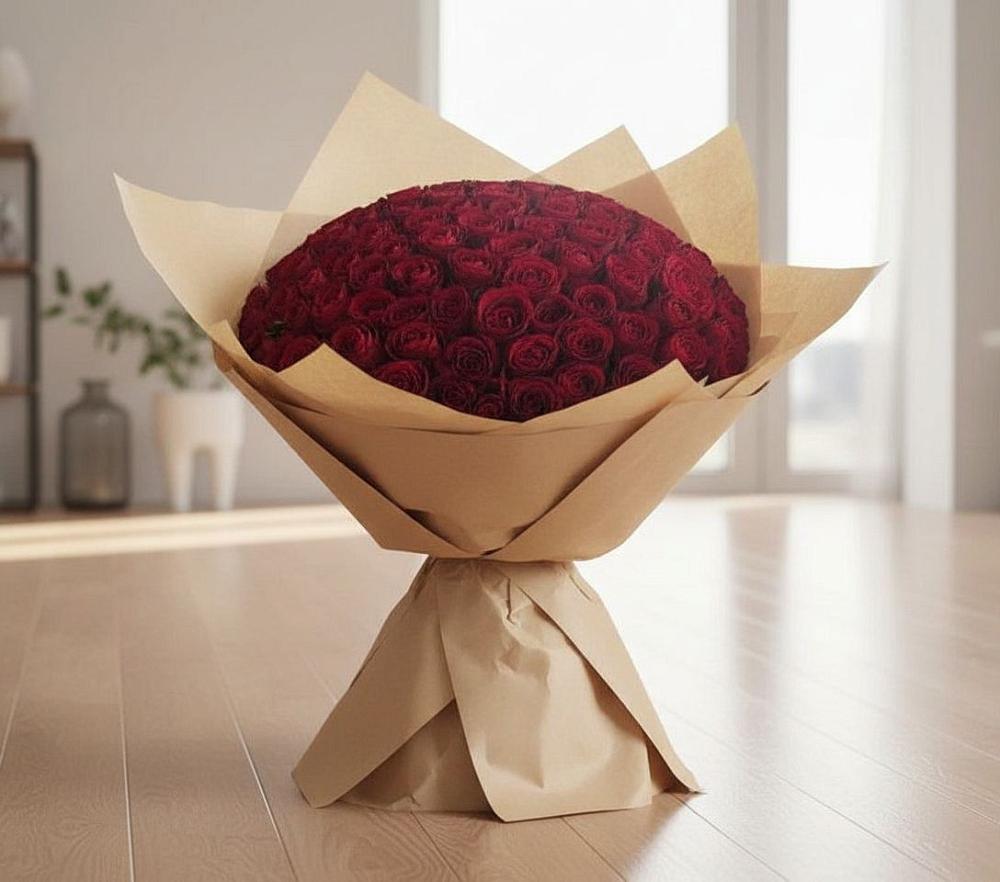 Букет 101 Красная роза в Тухчаре