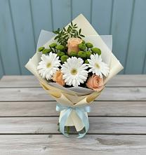 Букет цветов из:  Герберы, Розы и Хризантемы #REPLACE_PRED# Тухчаре