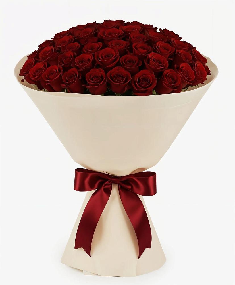 Букет 101 Бордовая роза Блэк Бакарра в Тухчаре